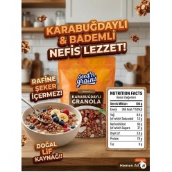 SEED'N GRAİNS KARABUĞDAY GRANOLA BADEMLİ 250 GR