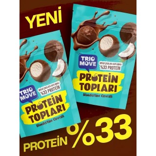 SÜTLÜ ÇİKOLATA KAPLAMALI PROTEİN TOPLARI