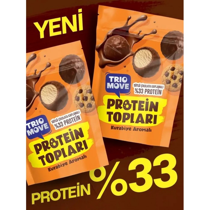 SÜTLÜ ÇİKOLATA KAPLAMALI PROTEİN TOPLARI